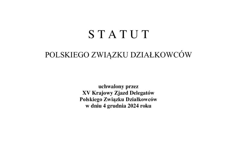 Nowy Statut PZD – 16.04.2025