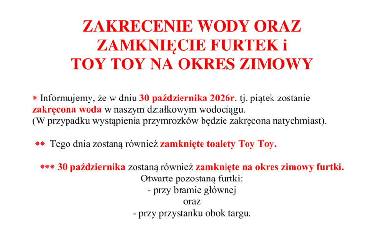 Zakręcenie wody